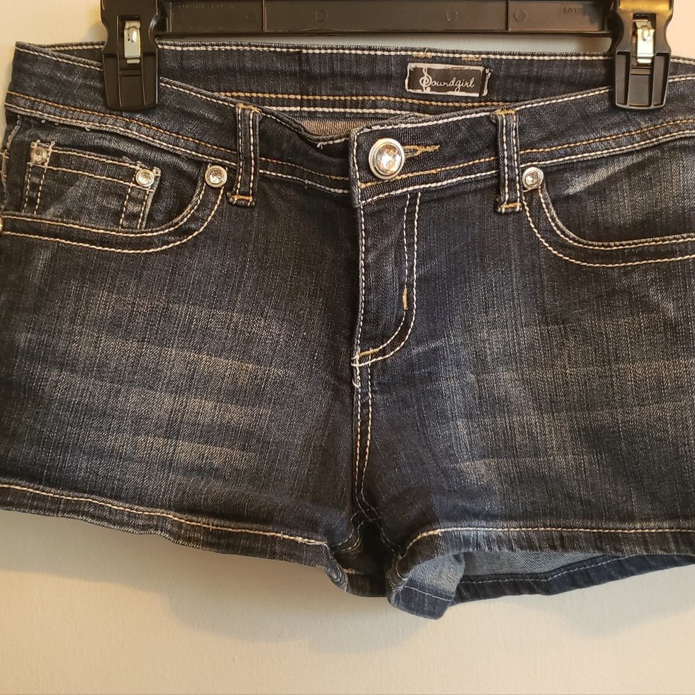 Soundgirl Size 11 Denim Embellished Shorts